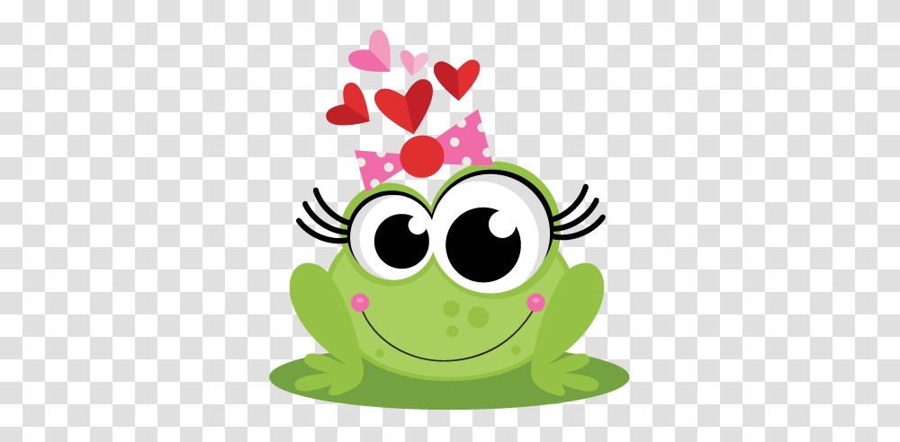 Frog In Love Scrapbook Cute Clipart, Amphibian, Wildlife, Animal Transparent Png
