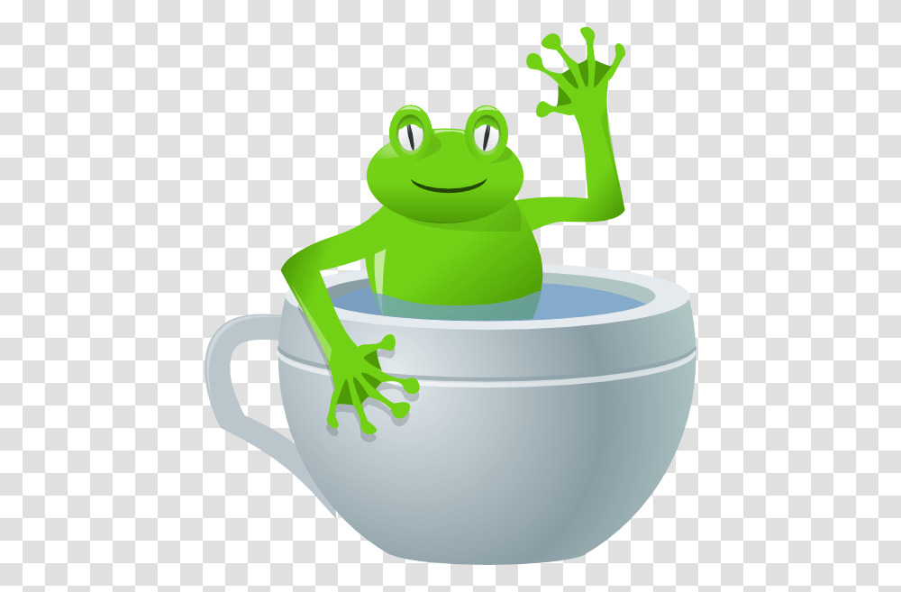 Frog In Tea Cup Clip Art, Amphibian, Wildlife, Animal, Birthday Cake Transparent Png