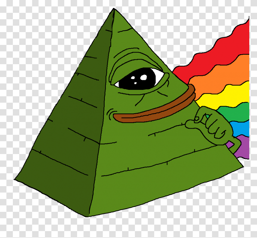 Frog Kermit Keithape Illuminati Newworldorder Conspirac, Green, Triangle Transparent Png
