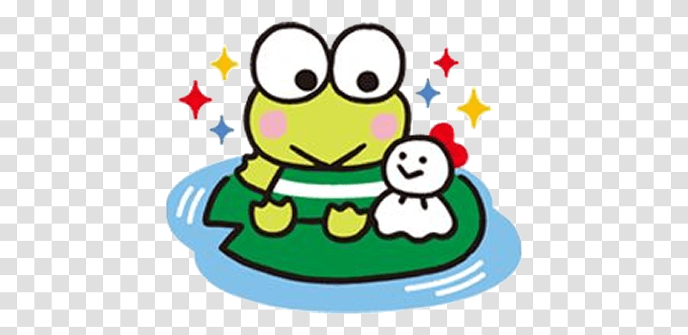 Frog Keroppi And Sanrio Image, Birthday Cake, Dessert, Food, Snowman Transparent Png