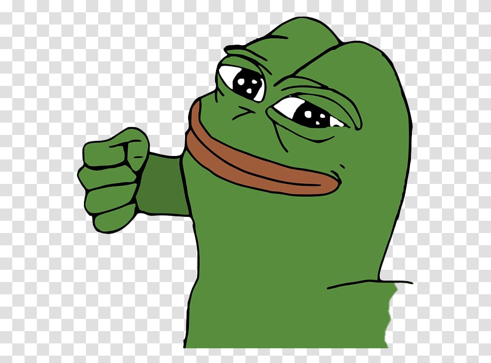 Frog Meme Picture Pepe The Frog Punch, Hand, Animal, Fist Transparent Png