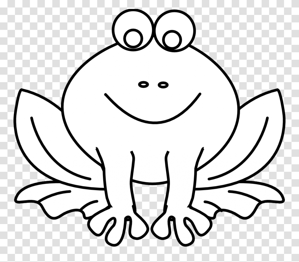 Frog On A Log Clip Art Black And White, Crab, Seafood, Sea Life, Animal Transparent Png