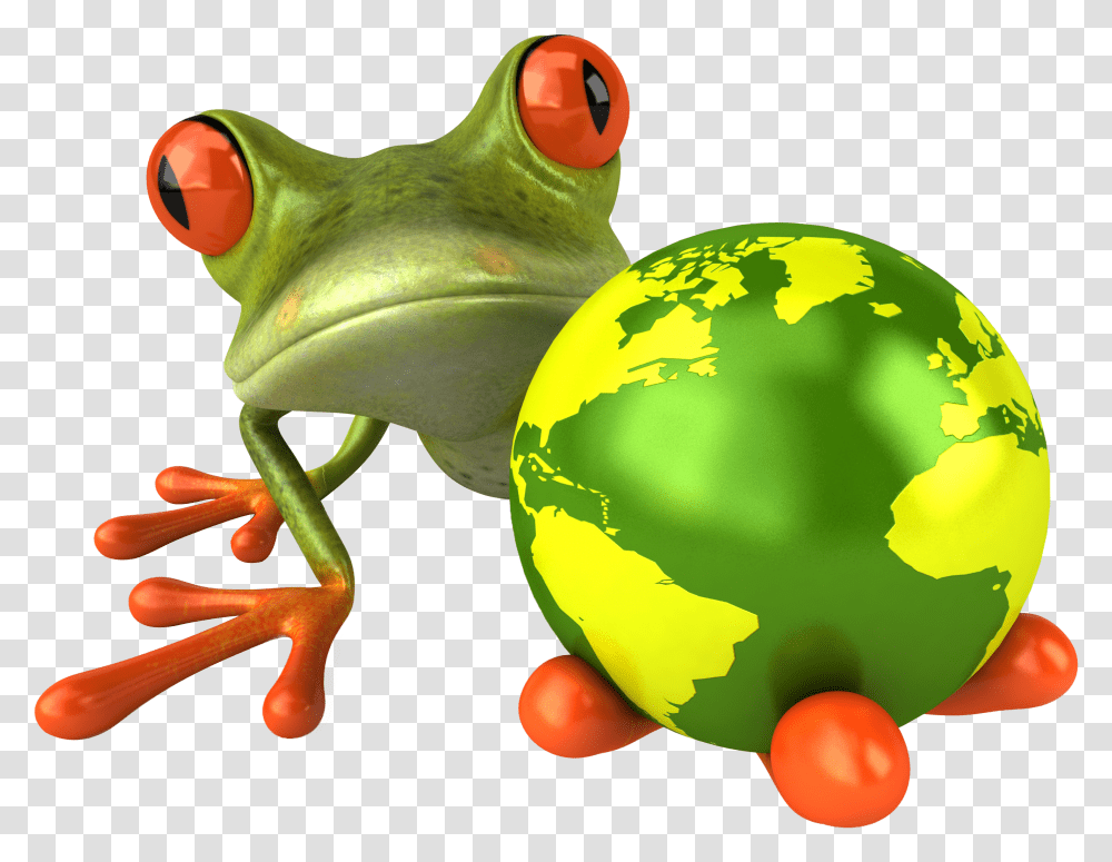 Frog Orange Green Frog Transparent Png