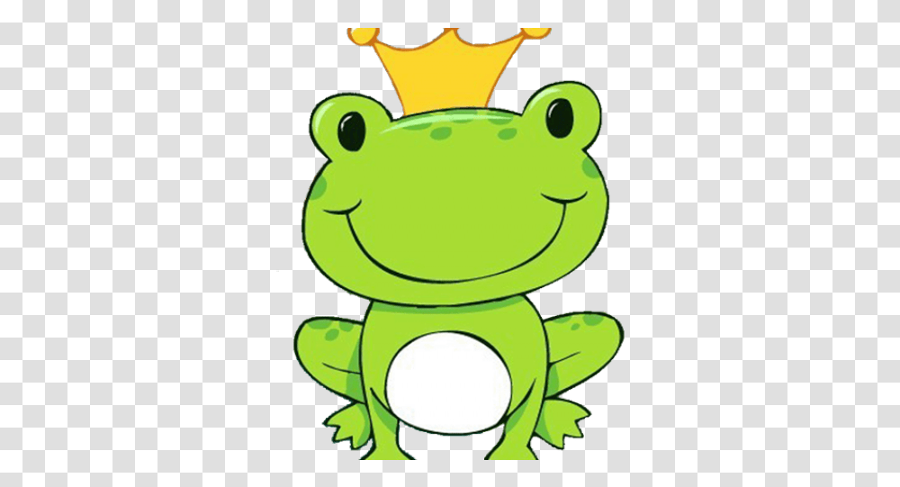 Frog Prince Clipart Download Full Size Clipart Cartoon Frog With Crown, Green, Plant, Pottery, Jar Transparent Png