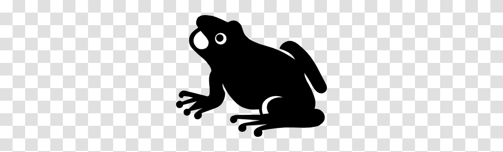 Frog Silhouette Clip Art Free Vector, Outdoors, Nature, Moon, Outer Space Transparent Png