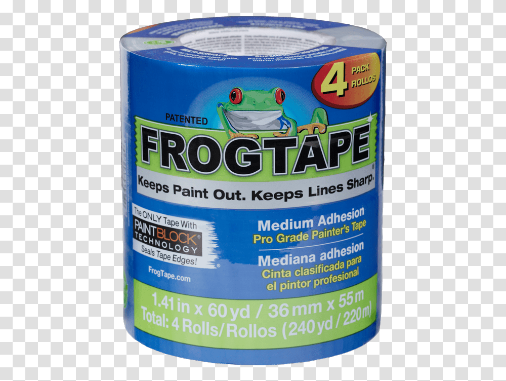 Frog Tape 4 Pack, Tin, Can, Aluminium, Paint Container Transparent Png