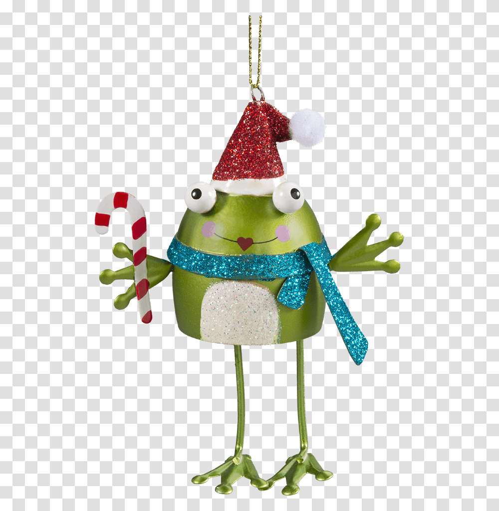Frog With Dangling Legs Christmas Ornament, Elf, Food, Figurine, Sweets Transparent Png