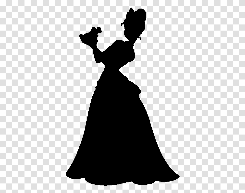 Frogs Clipart Princess Tiana Princess And The Frog Silhouette, Gray, World Of Warcraft Transparent Png