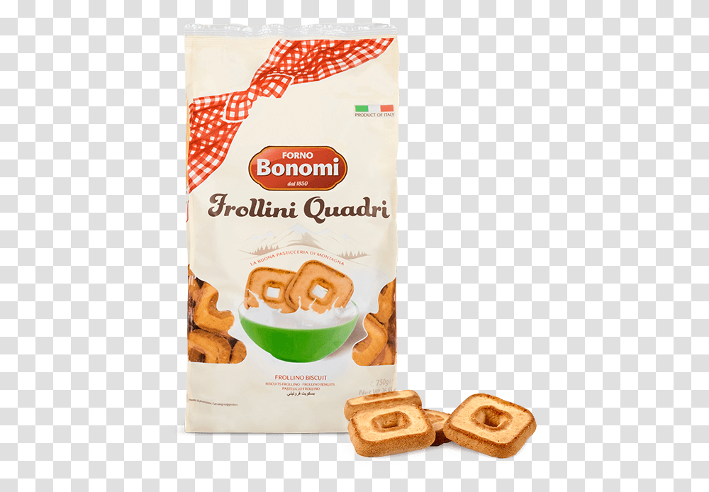Frollini Biscuits Quadri Biscuit, Bread, Food, Bagel, Burger Transparent Png