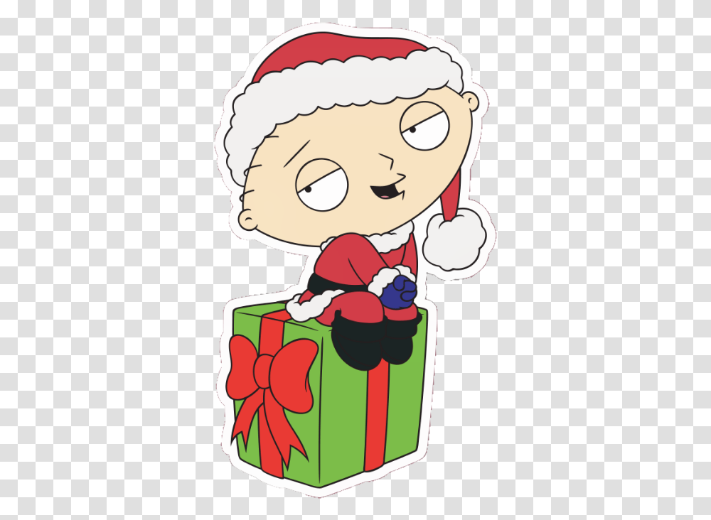 From Babys First Christmas Sticker Set Stickers De Stewie Griffin, Smelling, Elf Transparent Png