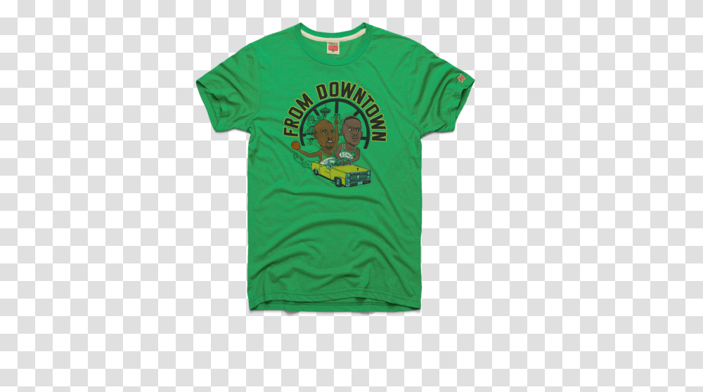 From Downtown Though Seattle Supersonics Gary Payton And Timberwolves Nba Jam Shirt, Clothing, Apparel, T-Shirt, Human Transparent Png