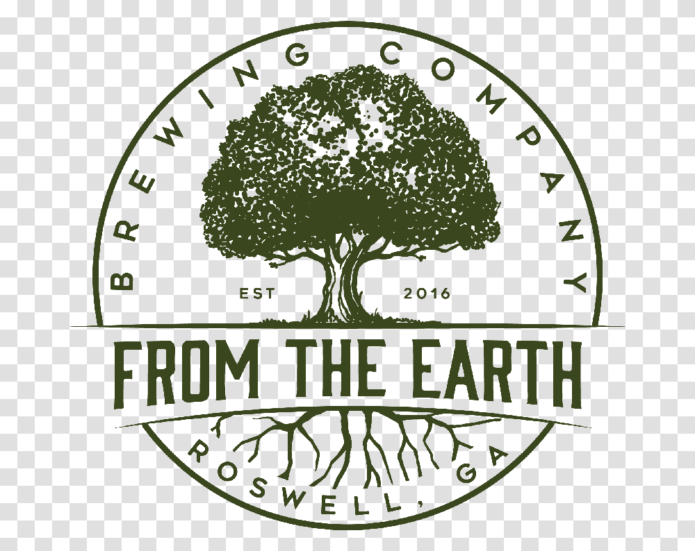 From The Earth Brewing Co Earth Brewing Company Roswell Georgia, Label, Plant, Sticker Transparent Png