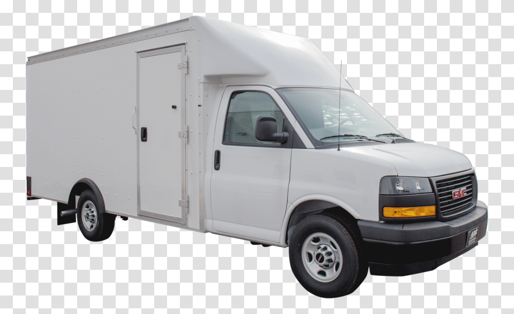 Front 0008s 0000 Gmc Rockport 3500 Srw P600 14 Gmc Savana 3500 Box Truck, Vehicle, Transportation, Moving Van, Caravan Transparent Png