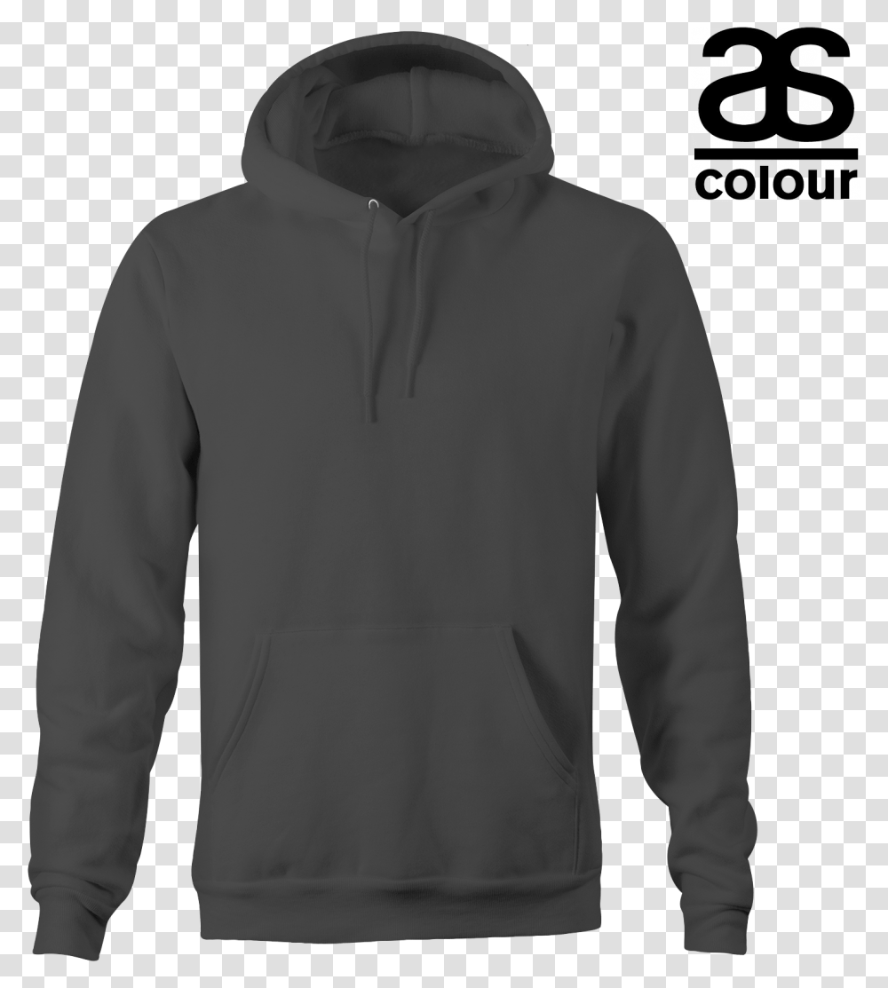 Front As Colour Black Hoodie, Apparel, Sweatshirt, Sweater Transparent Png