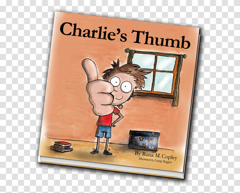 Front Cover Of The Charlie's Thumb Book Cartoon, Advertisement, Poster, Flyer, Paper Transparent Png
