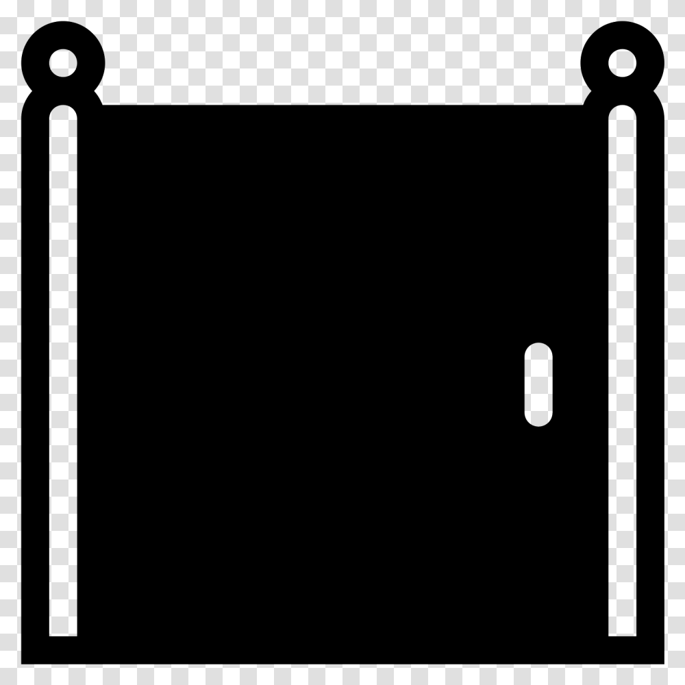 Front Door Filled Icon Gate Close Icon, Gray, World Of Warcraft Transparent Png