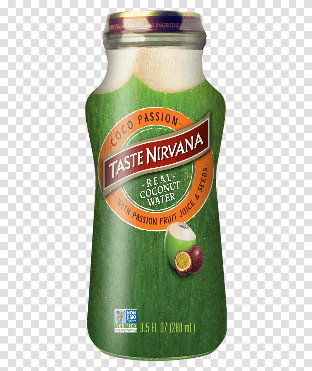 Front Face Of Coconut Water With Passion Fruits Juice, Beer, Alcohol, Beverage, Bottle Transparent Png