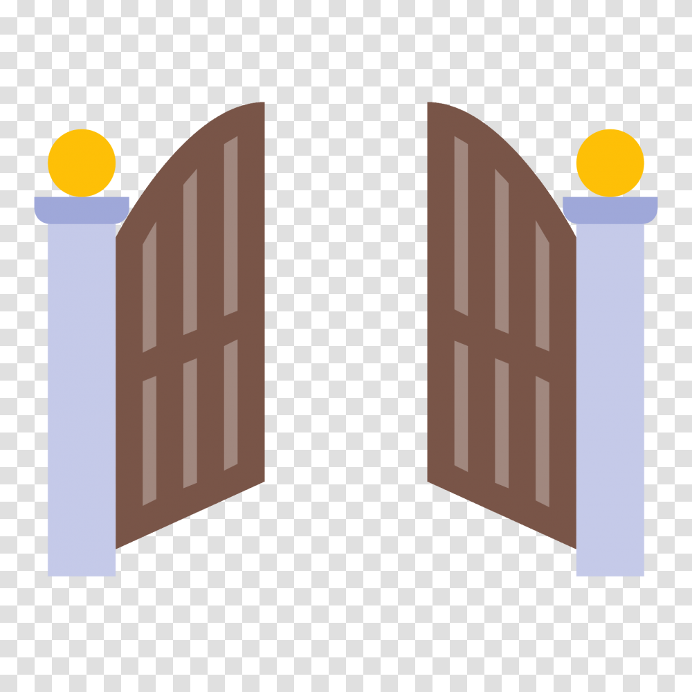 Front Gate Open Icon, Fence, Outdoors, Nature, Barricade Transparent Png