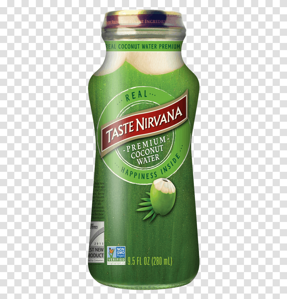 Front Label Image Of Real Coconut Water Drink, Plant, Beer, Alcohol, Beverage Transparent Png