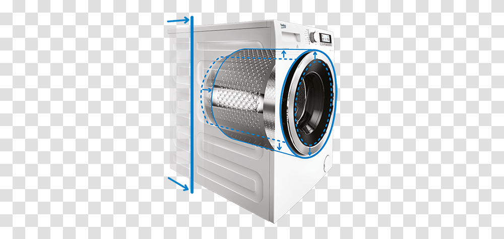 Front Load Autodose Washing Machine 10 Kg 1400 Rpm Beko Wte 7636 Xa, Dryer, Appliance, Camera, Electronics Transparent Png