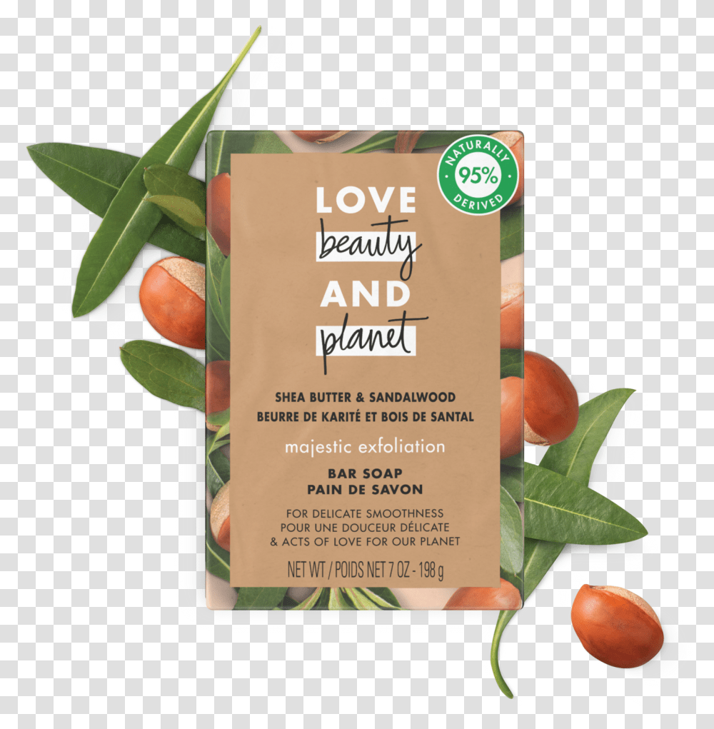 Front Of Bar Soap Pack Love Beauty Planet Shea Butter Love Beauty And Planet Shampoo, Plant, Poster, Advertisement, Food Transparent Png