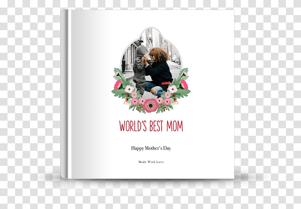 Front Photo Book Cover Designed For Mom And Mothers Modern Photobook Cover Design, Poster, Advertisement, Flyer, Paper Transparent Png