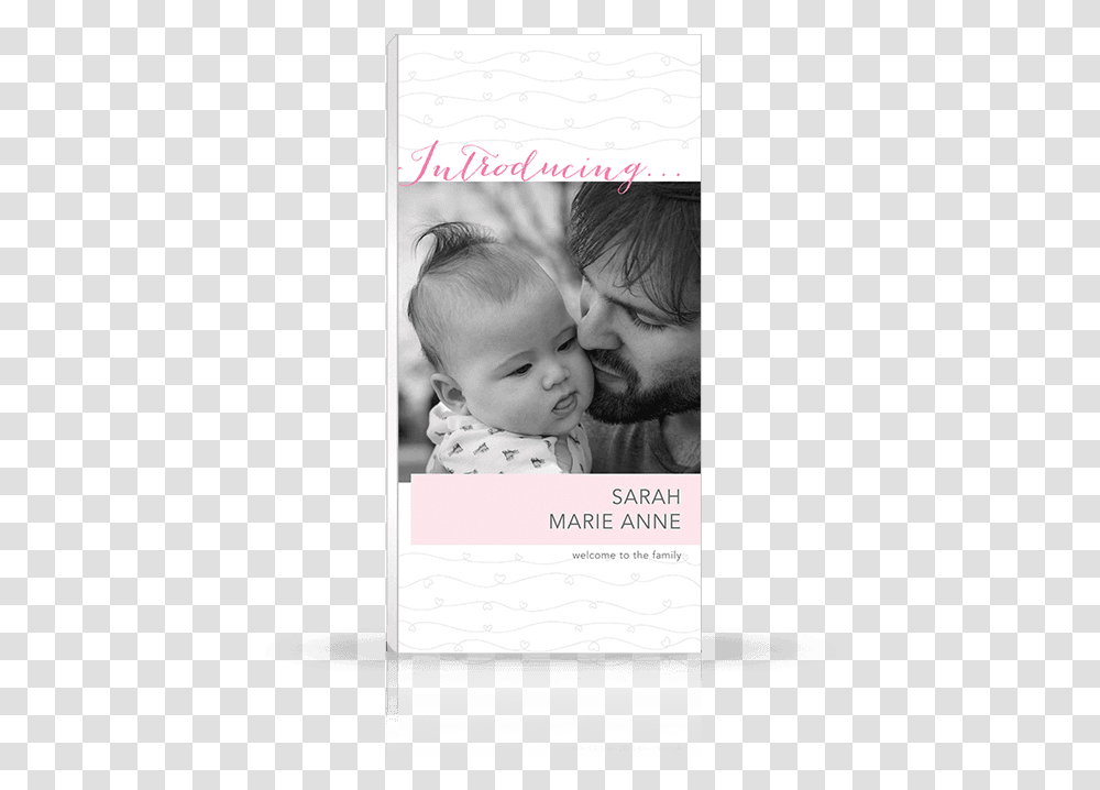 Front Photo Book Cover Designed For Newborn Baby And Toddler, Teen, Person, Female Transparent Png