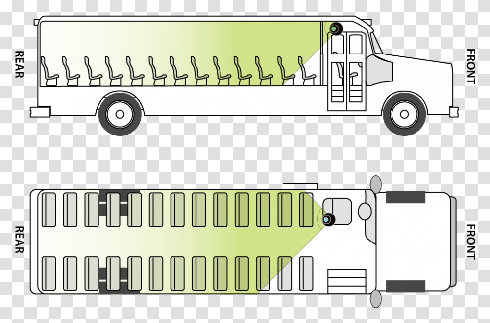 Front To Backview Trailer Truck, Plot, Diagram, Furniture Transparent Png