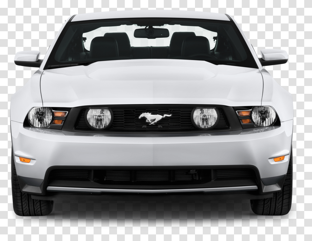Front View Muscle Car Grill Ford Mustang 2012 Front, Vehicle, Transportation, Sports Car, Bumper Transparent Png