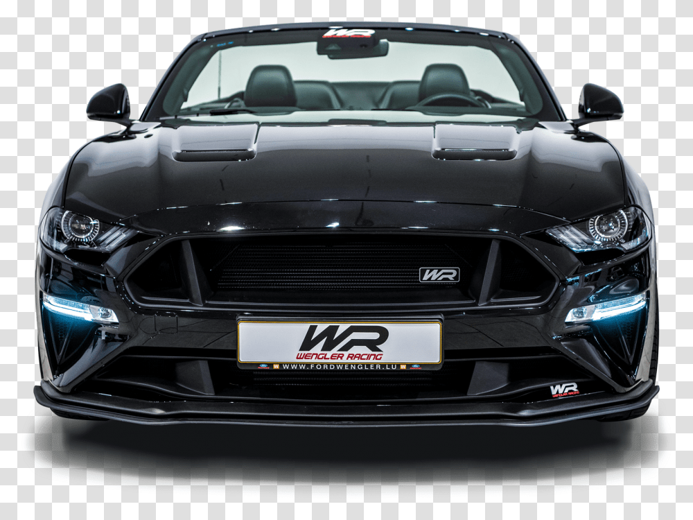 Front View Mustang, Car, Vehicle, Transportation, Automobile Transparent Png