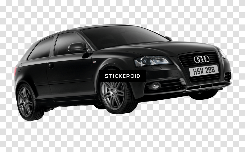 Front View Of Car Clipart Audi A3 Black Edition, Vehicle, Transportation, Wheel, Machine Transparent Png