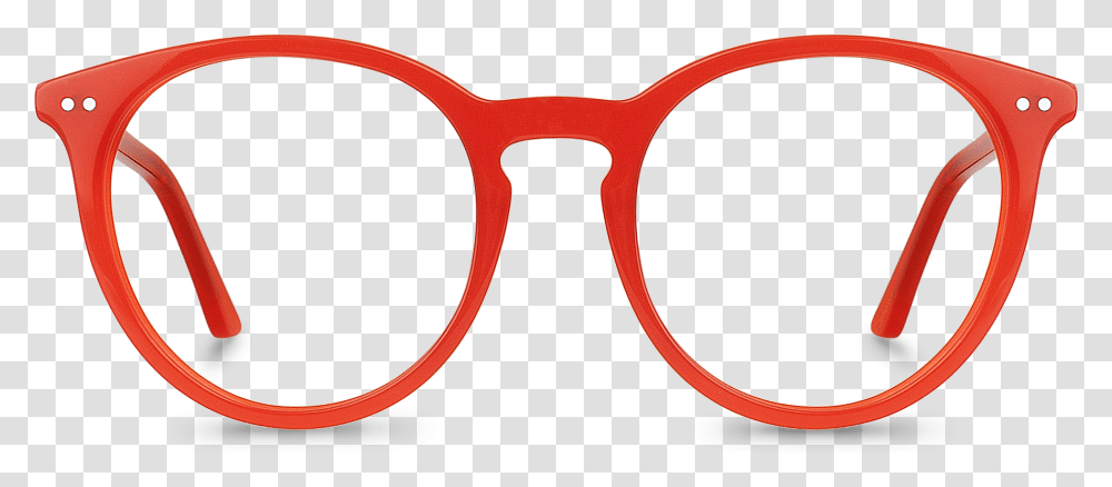 Front View Of Darselect Oval Glasses Made From Red Glasses Front View, Accessories, Accessory, Sunglasses Transparent Png