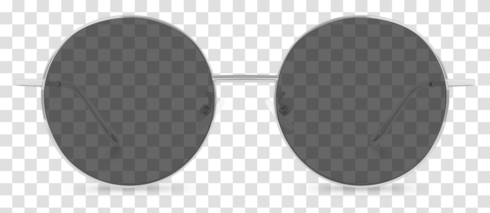 Front View Of Exciter Black Round Sunglasses Made From Front View Sunglasses, Accessories, Goggles, Tie Transparent Png