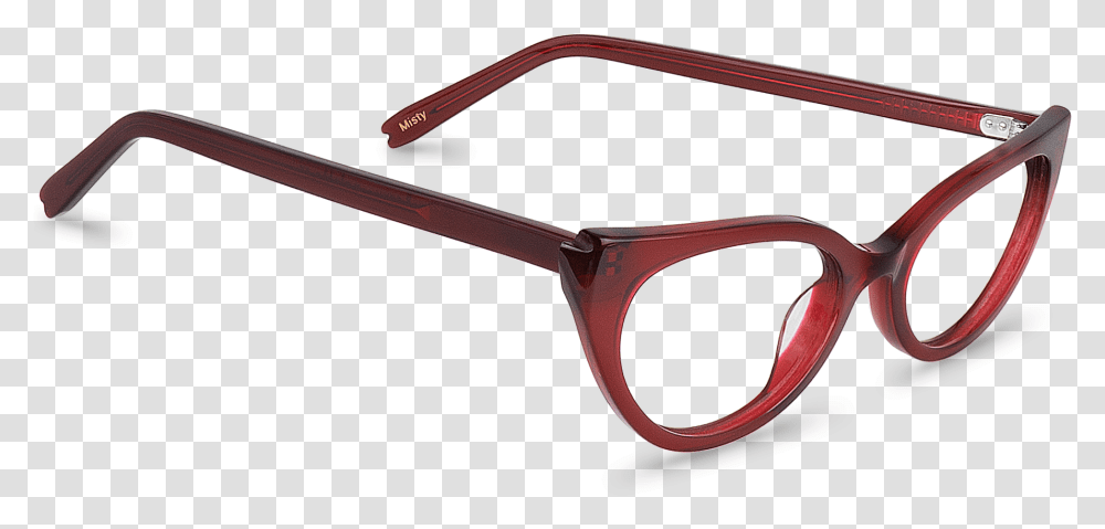 Front View Of Misty Red Butterfly Glasses Made From Wood, Accessories, Accessory, Sunglasses Transparent Png