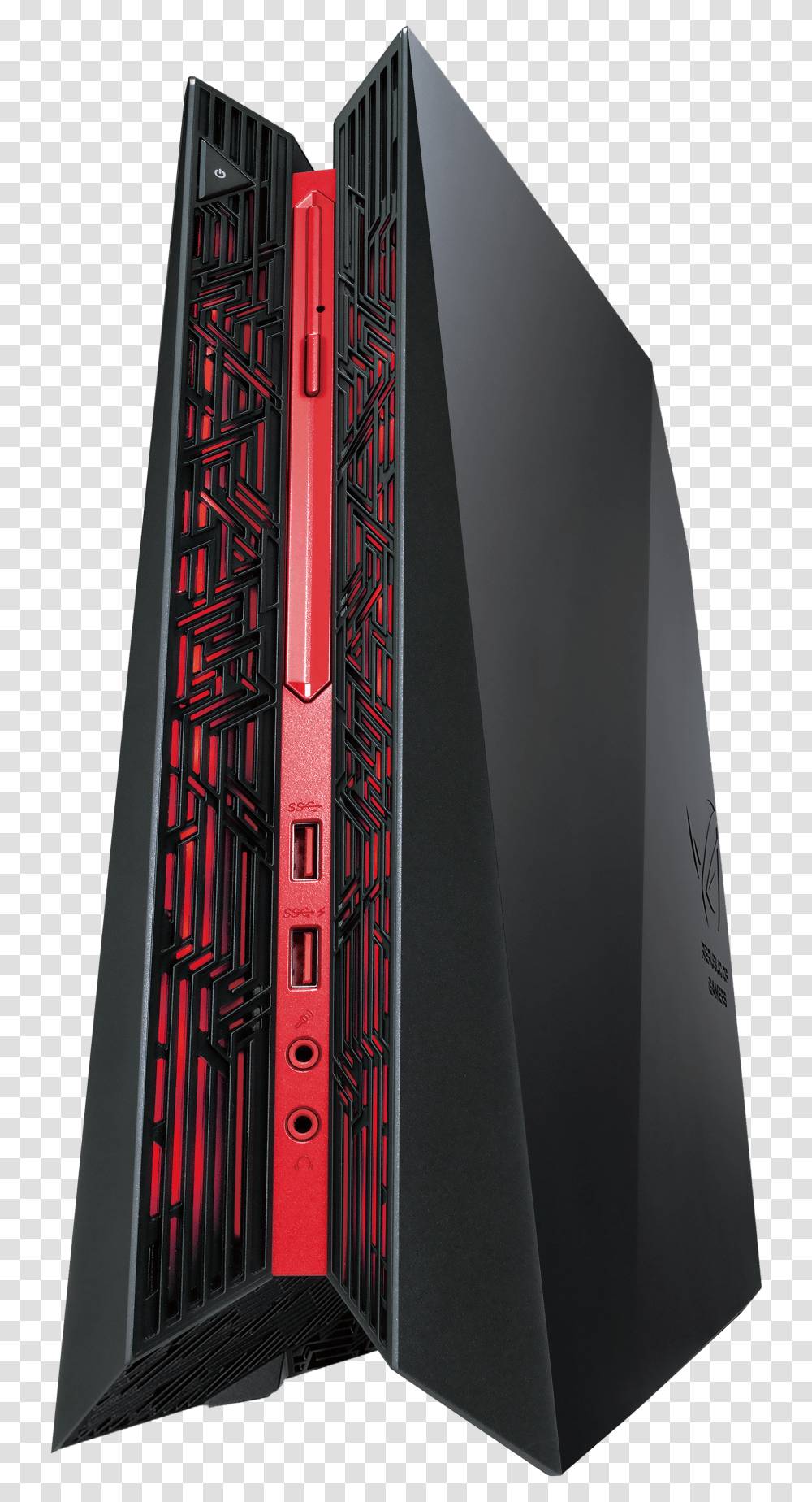 Front View Of The Asus G20cb Asus Republic Of Gamers Desktop, Door, Tie, Accessories Transparent Png