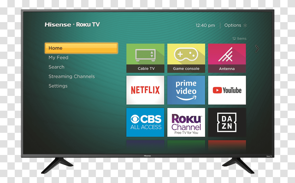 Front View Ui Website Scalemaxheightwzc1mf0 Hisense Roku Tv 32 Inch, Monitor, Screen, Electronics, Display Transparent Png