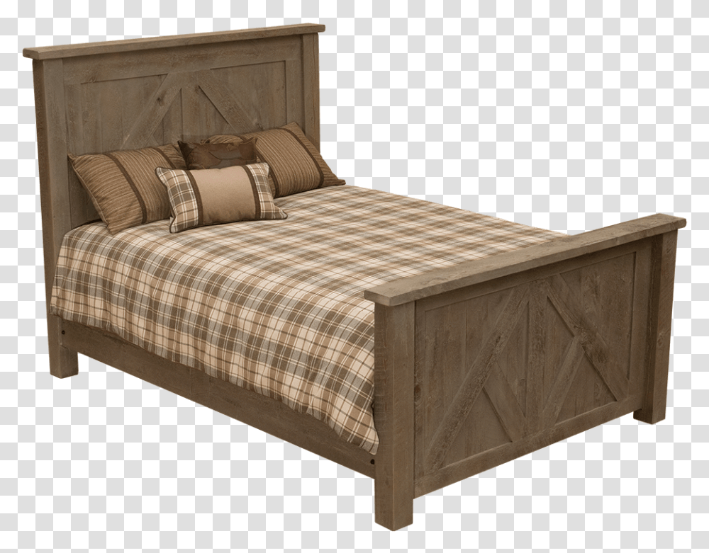 Frontier Timber Frame Bed Bed, Furniture, Cushion, Mattress Transparent Png