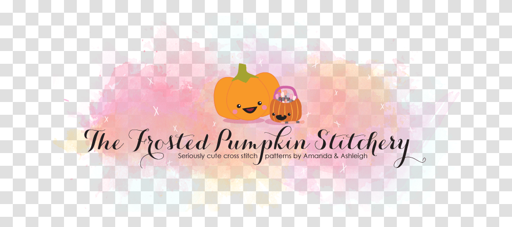 Frosted Pumpkin Stitchery Cute, Graphics, Art, Poster, Outdoors Transparent Png