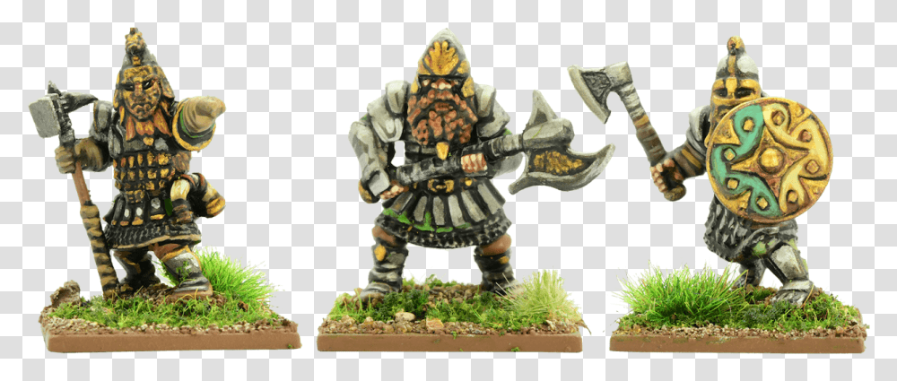 Frostgrave Dwarf Heavy Infantry, Person, Human, Figurine, Land Transparent Png
