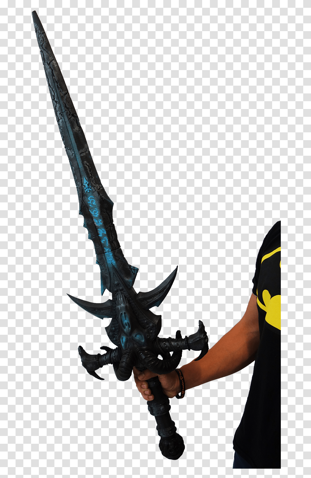 Frostmourne Sword Ranged Weapon, Person, Human, Weaponry, Blade Transparent Png