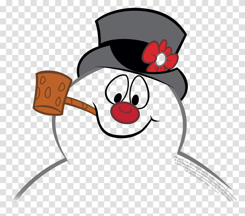 Frosty The Snowman Face Clipart, Apparel, Label Transparent Png