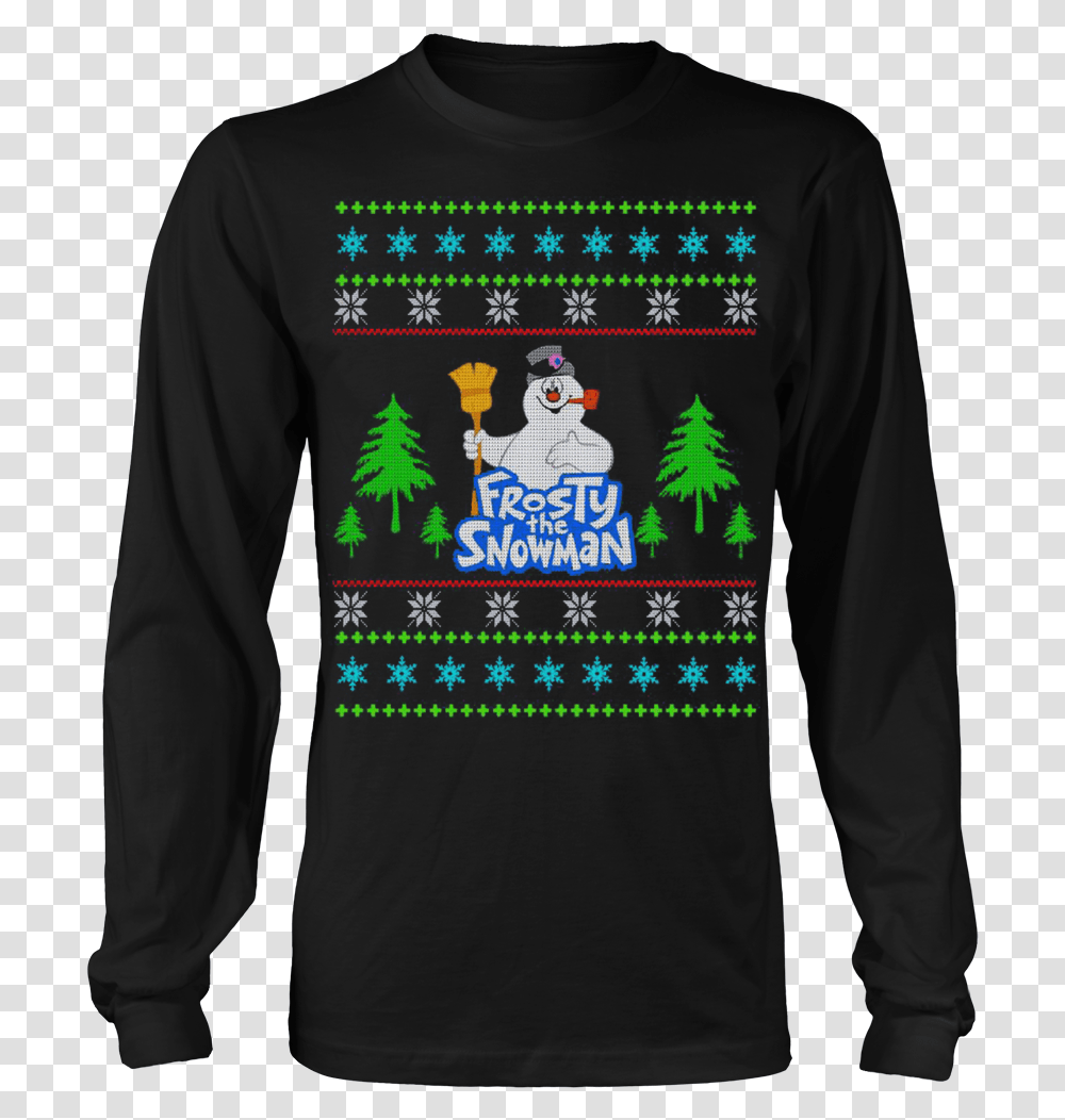 Frosty The Snowman Ugly Christmas Sweaters T Shirt Birthday Shirts 14 Year Old Girl, Sleeve, Apparel, Long Sleeve Transparent Png
