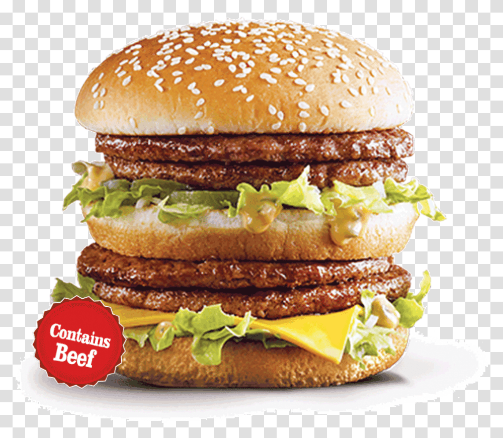 Frosty Treat Burger Love Mcdonalds Big Mac, Food Transparent Png