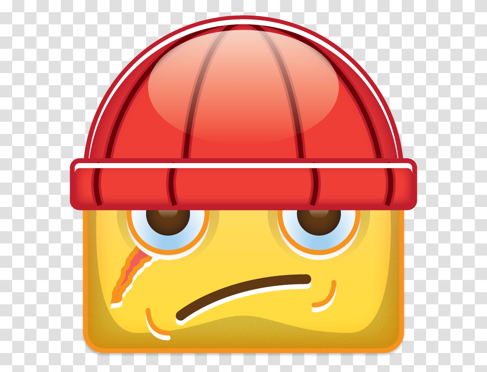 Frown Emoji Cartoon, Helmet, Apparel Transparent Png