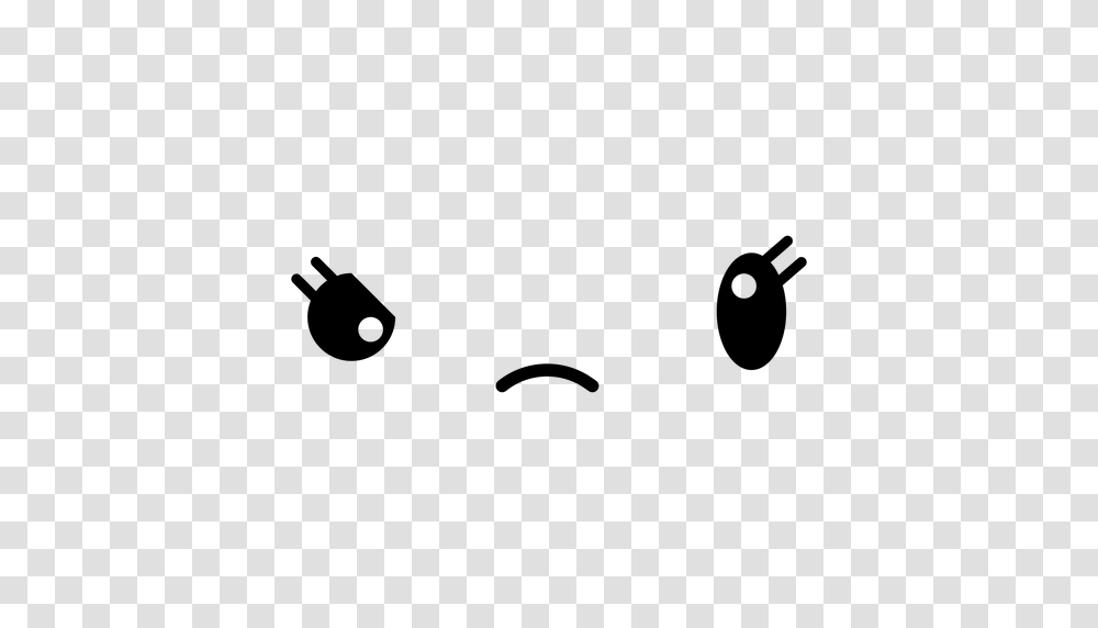 Frown Kawaii Emoticon, Gray, World Of Warcraft Transparent Png