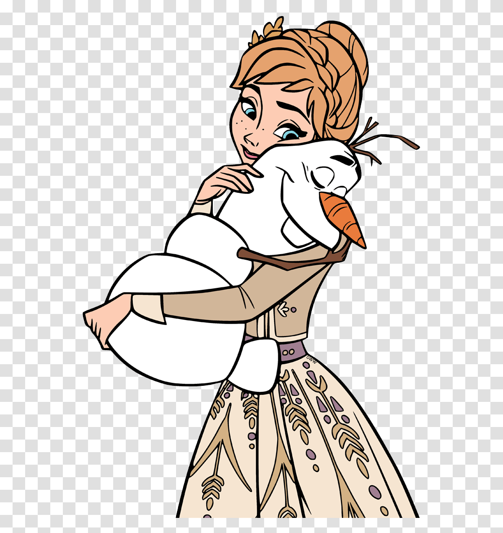 Frozen 2 Anna And Olaf, Doctor, Hug, Veterinarian, Doodle Transparent Png