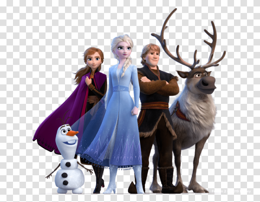 Frozen 2 Elsa And Olaf, Person, Antelope, Wildlife, Mammal Transparent Png