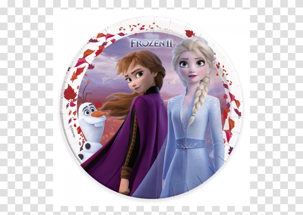 Frozen 2 Paper Plate, Doll, Toy, Figurine, Person Transparent Png