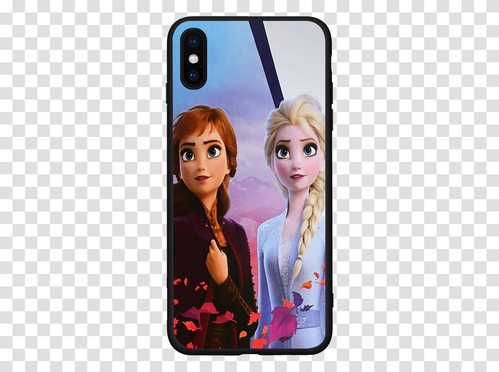 Frozen 2 Princess Elsa Anna Cute Olaf Black Tpu Case For Elsa Iphone 6 Cases, Doll, Toy, Person, Human Transparent Png