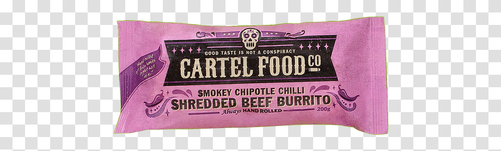 Frozen Burritos Cartel Food Confectionery, Text, Paper, Label, Ticket Transparent Png